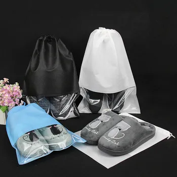 10 pcs Non-woven Fabric Shoe Cover Storage Finishing Bag Transparent Dustproof Travel Drawstring Shoes Pouch Case
10 pcs Non-woven Fabric Shoe Cover Storage Finishing Bag Transparent Dustproof Travel Drawstring Shoes Pouch Case