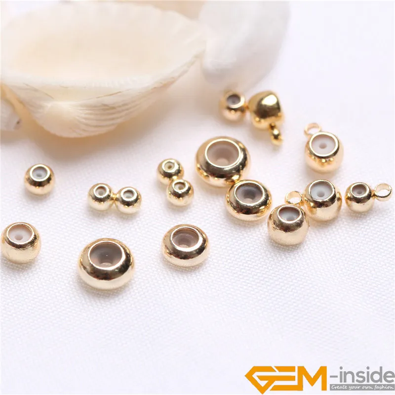 

20 PCS Hypoallergenic 14 Yellow Gold Filled Silica Pendant Clasp Slider Connectors Bails Charms Findings For Jewelry Making