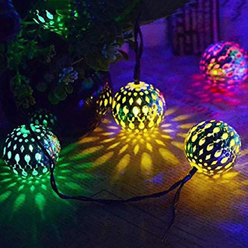 20/30/50LED Moroccan Ball Solar String Lights Fairy Globe Lantern Light Decorative Lighting Garden Christmas Party Decora light
20/30/50LED Moroccan Ball Solar String Lights Fairy Globe Lantern Light Decorative Lighting Garden Christmas Party Decora light