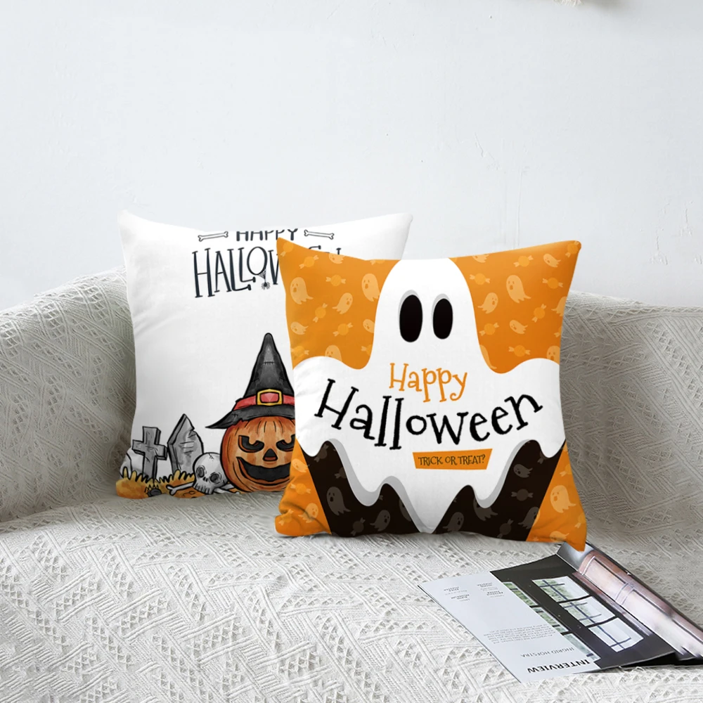 Happy Halloween Cushion Cover Ghost pumpkin Letter Print Pillow Case Car Seat Sofa Waist Throw Pillowcases Home Decor
Happy Halloween Cushion Cover Ghost pumpkin Letter Print Pillow Case Car Seat Sofa Waist Throw Pillowcases Home Decor