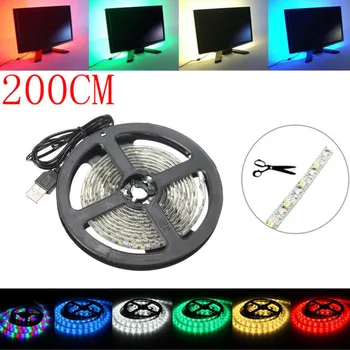 200CM USB LED Strip Light TV Background Lighting RGB 120LED strip Waterproof IP65 light Kit 3528 SMD for Indoor Outdoor lighting
200CM USB LED Strip Light TV Background Lighting RGB 120LED strip Waterproof IP65 light Kit 3528 SMD for Indoor Outdoor lighting