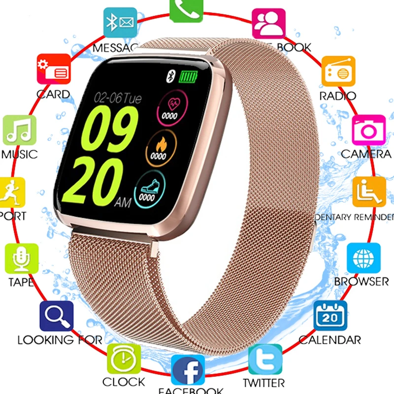 HD Color Screen Smart Watch Woman Relogio Digital Waterproof Heart Rate Smartwatch Men Sports Watch Bluetooth Remote Photography
HD Color Screen Smart Watch Woman Relogio Digital Waterproof Heart Rate Smartwatch Men Sports Watch Bluetooth Remote Photography