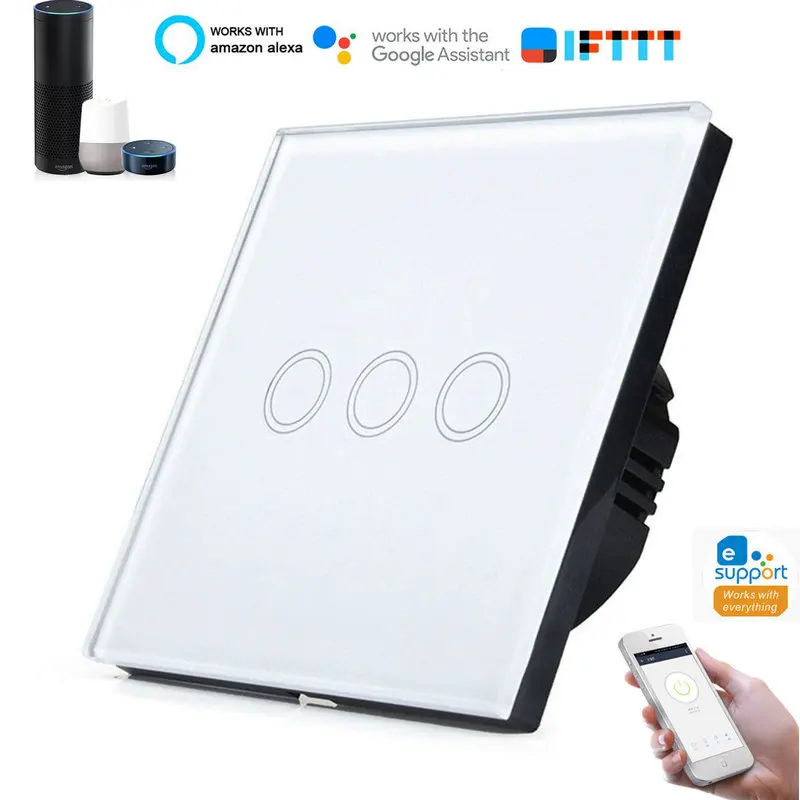 Smart Wi-Fi LED/Incandescent Switch, Works with Amazon Alexa/Google Home/IFTTT, No Hub Required,Smart WIFI Light Wall Switch
Smart Wi-Fi LED/Incandescent Switch, Works with Amazon Alexa/Google Home/IFTTT, No Hub Required,Smart WIFI Light Wall Switch