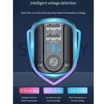 Bluetooth Handsfree Car Kit Car MP3 Player Audio Receiver Charger Bluetooth FM Car USB Modulator Charging Dual Fast Transmi N5M7
Bluetooth Handsfree Car Kit Car MP3 Player Audio Receiver Charger Bluetooth FM Car USB Modulator Charging Dual Fast Transmi N5M7