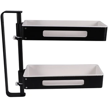 Space Aluminum Kitchen Rack Holders Punch-Free Rotatable 2-Layer Wall Hanging Seasoning Rack Bathroom Shower Multifunction Stora
Space Aluminum Kitchen Rack Holders Punch-Free Rotatable 2-Layer Wall Hanging Seasoning Rack Bathroom Shower Multifunction Stora