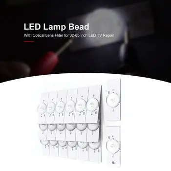 20PCS 6V SMD Lamp Beads with Optical Lens Fliter for 32-65 inch LED TV Repair Work with a Constant Current LED Driver
20PCS 6V SMD Lamp Beads with Optical Lens Fliter for 32-65 inch LED TV Repair Work with a Constant Current LED Driver
