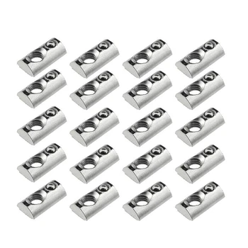 25 Pack 2020 Series M5 T Slot Nuts Roll-In Spring Ball Loaded Elastic Nuts for 2020 Series Aluminum Extrusion Profile Rail with 
25 Pack 2020 Series M5 T Slot Nuts Roll-In Spring Ball Loaded Elastic Nuts for 2020 Series Aluminum Extrusion Profile Rail with