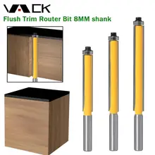 VACK 3pc set 8 shank Flush Trim Router Bit with Bearing for Wood Template Pattern Bit Tungsten Carbide Milling Cutter for Wood
VACK 3pc set 8 shank Flush Trim Router Bit with Bearing for Wood Template Pattern Bit Tungsten Carbide Milling Cutter for Wood