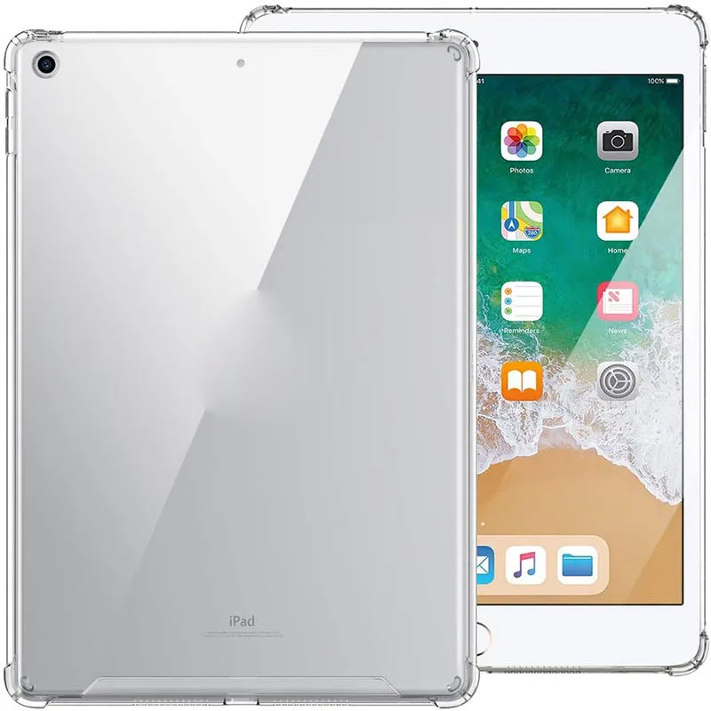 Transparent Case For iPad 9.7" 2017 2018 Clear Silicone TPU Shockproof Case For iPad 10.2" 2019 2018 iPad Air 1 2 9.7" Air 3
Transparent Case For iPad 9.7" 2017 2018 Clear Silicone TPU Shockproof Case For iPad 10.2" 2019 2018 iPad Air 1 2 9.7" Air 3
