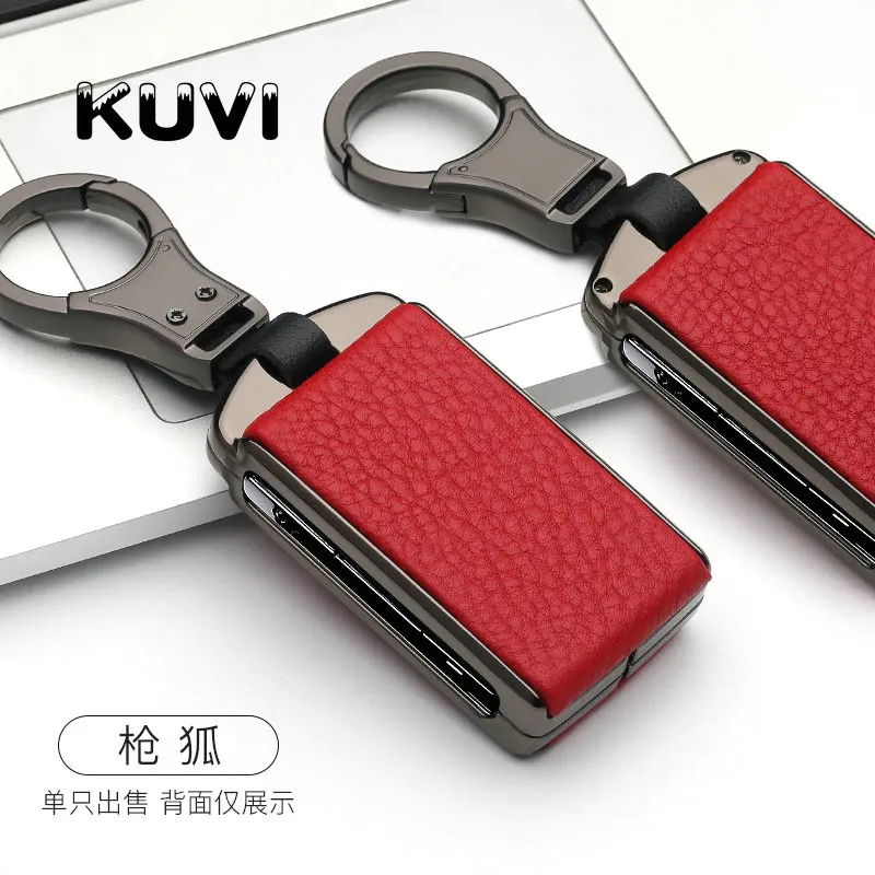Alloy Leather Key Cover Shell Case Holder Key Case For Volvo XC40 XC60 S90 XC90 V90 2017 2018 car-styling
Alloy Leather Key Cover Shell Case Holder Key Case For Volvo XC40 XC60 S90 XC90 V90 2017 2018 car-styling