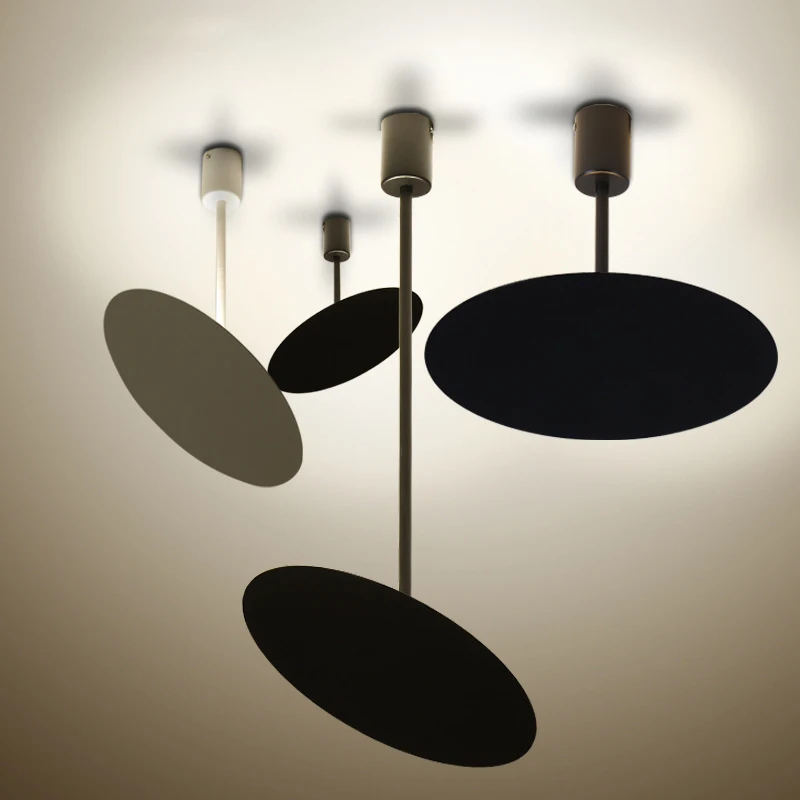 Nordic Europe Modern Short Black White подвесные светильники светодиодная лампа регулируемая