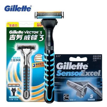Gillette Vector3 Razor Manual Safety Razors Sensor Excel Blade Refills for Men Shaving Barber Tools Straight Razor
Gillette Vector3 Razor Manual Safety Razors Sensor Excel Blade Refills for Men Shaving Barber Tools Straight Razor