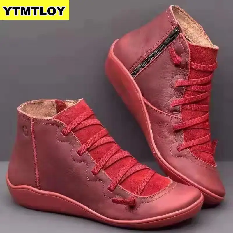 Women Winter Snow Boots Genuine Leather Ankle Spring Flat Shoes Woman Short Brown Botas with Fur 2020 for Women Lace Up Boots
Women Winter Snow Boots Genuine Leather Ankle Spring Flat Shoes Woman Short Brown Botas with Fur 2020 for Women Lace Up Boots