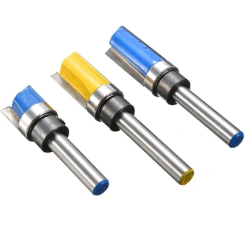 3pcs Router Flush Trim Bit Woodworking Milling Cutter 1/4'' Shank Bearing Pattern Engraving Milling Router Cutter Flush Trim Bit
3pcs Router Flush Trim Bit Woodworking Milling Cutter 1/4'' Shank Bearing Pattern Engraving Milling Router Cutter Flush Trim Bit