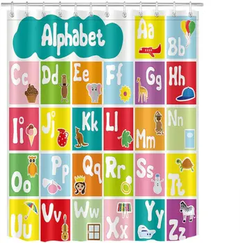 Shower Curtain Set Cute Animal Funny Educational Baby Kids Bathroom Curtains Polyester Fabric Waterproof Bath Decor
Shower Curtain Set Cute Animal Funny Educational Baby Kids Bathroom Curtains Polyester Fabric Waterproof Bath Decor