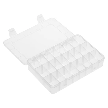 Plastic Storage Box Jewelry Organizer Box 24 Grids Clear Storage Transparent Container Compartment Box with Adjustable Dividers
Plastic Storage Box Jewelry Organizer Box 24 Grids Clear Storage Transparent Container Compartment Box with Adjustable Dividers
