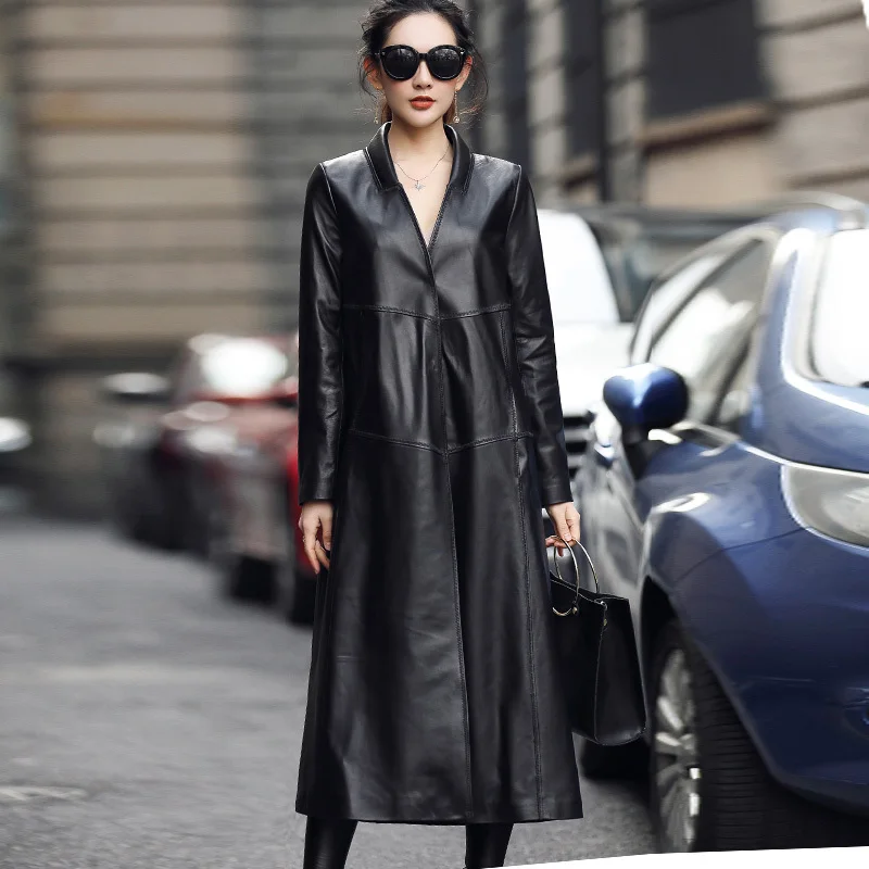 Ladies Genuine Leather Jacket Women Long Trench Coat Female 2020 Natural Sheepskin Coats Spring Autumn Jackets OT3708
Ladies Genuine Leather Jacket Women Long Trench Coat Female 2020 Natural Sheepskin Coats Spring Autumn Jackets OT3708
