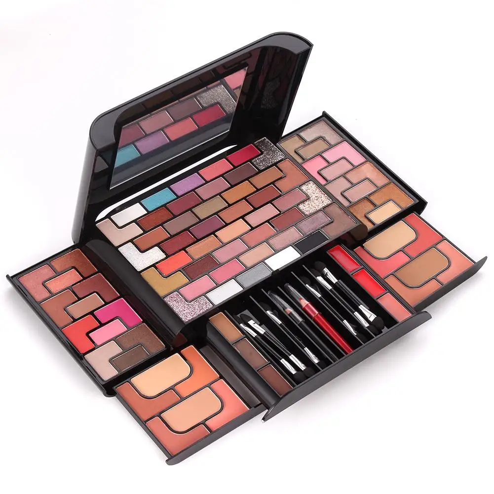 Makeup Set Make Up Kit 68-Color Eye Shadow 8-Color Blush 4-Color Pressed Powder 3-Color Eyebrow Powder Lipstick Christmas Gift
Makeup Set Make Up Kit 68-Color Eye Shadow 8-Color Blush 4-Color Pressed Powder 3-Color Eyebrow Powder Lipstick Christmas Gift