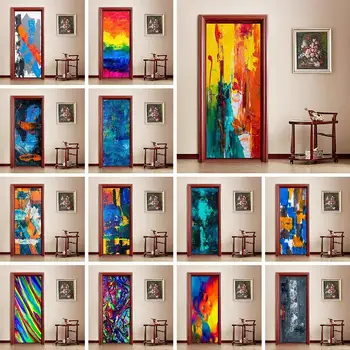 3D Door Decor Sticker Wallpaper Modern Design Colorful Abstract Art Door Stickers Self-adhesive Waterproof Poster Home Door PVC
3D Door Decor Sticker Wallpaper Modern Design Colorful Abstract Art Door Stickers Self-adhesive Waterproof Poster Home Door PVC