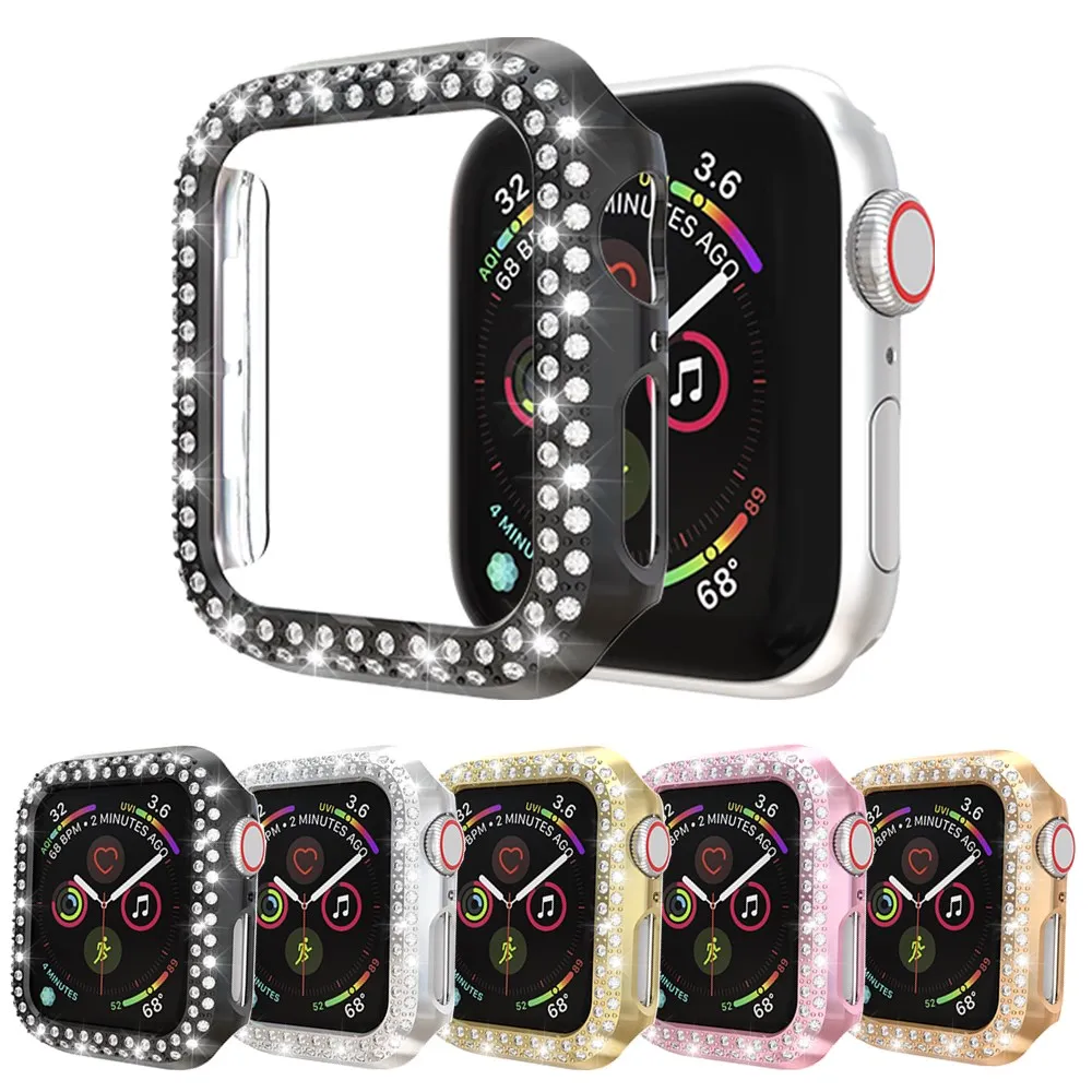 For Apple Watch Series 5 4 3 2 1 Case Diamond PC Protector Cover for iWatch 38/42/40/44mm Anti-Scratch Bumper Shell Accessories
For Apple Watch Series 5 4 3 2 1 Case Diamond PC Protector Cover for iWatch 38/42/40/44mm Anti-Scratch Bumper Shell Accessories