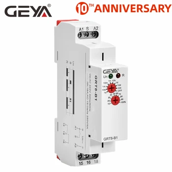 

Free Shipping GEYA GRT8-B Off Delay Time Relay Electronic 16A AC230V OR AC/DC12-240V with CE CB ROHS Certificate