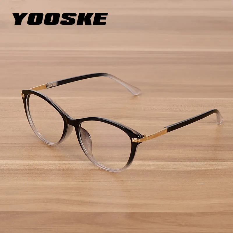 YOOSKE Classic Cat Eye Transparent Glasses Frame Women Clear Lens Eyeglasses Men Computer Myopia Spectacle Frames Round Eyewear
YOOSKE Classic Cat Eye Transparent Glasses Frame Women Clear Lens Eyeglasses Men Computer Myopia Spectacle Frames Round Eyewear