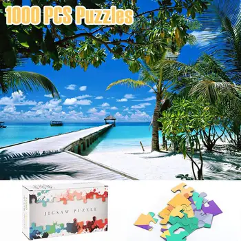 1000 pieces Beach and Sea igsaw puzzles paper Assembling picture puzzles toys for adults children kids games educational Toy
1000 pieces Beach and Sea igsaw puzzles paper Assembling picture puzzles toys for adults children kids games educational Toy