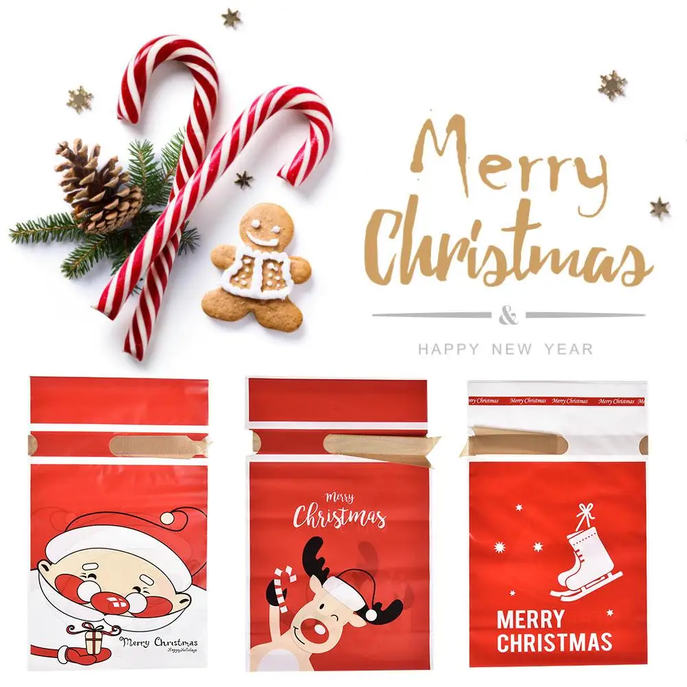 christmas drawstring bags cute candy ribbon bundle pocket for