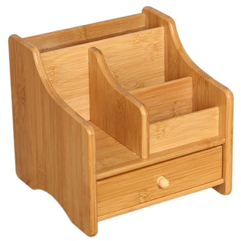 Multifunctional Storage Box Bamboo Desktop Organizer Remote Control Cosmetics Sundries Storage with Drawer Stationery Storage Ra
Multifunctional Storage Box Bamboo Desktop Organizer Remote Control Cosmetics Sundries Storage with Drawer Stationery Storage Ra