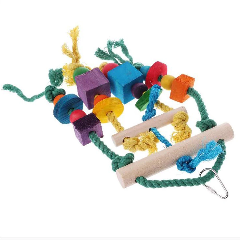 Colorful Beads Parrot Toys Suspension Hanging Bridge Chain Building Bricks String Pet Parrot Chew Swing Toys Bird Cage Ornament
Colorful Beads Parrot Toys Suspension Hanging Bridge Chain Building Bricks String Pet Parrot Chew Swing Toys Bird Cage Ornament