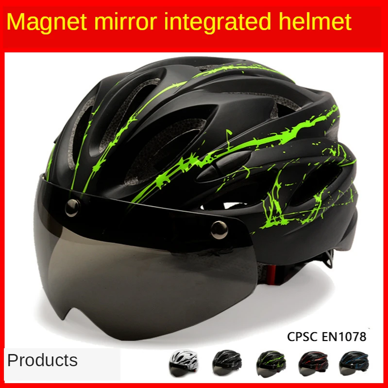 Helmet with Goggles Ultralight MTB Bike Helmet Men Women Bike Taillight Intergrally-molded Mountain Road MTB Helmets Casco
Helmet with Goggles Ultralight MTB Bike Helmet Men Women Bike Taillight Intergrally-molded Mountain Road MTB Helmets Casco