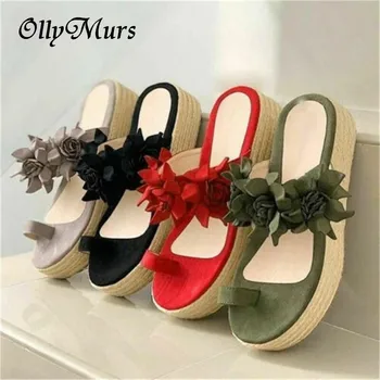 New Flower Women Slippers Summer Fip Fop Sandals Outdoor Beach Fat Durable Women Slippers Non-slip Beach Shoes Home Casual Shoes 
New Flower Women Slippers Summer Fip Fop Sandals Outdoor Beach Fat Durable Women Slippers Non-slip Beach Shoes Home Casual Shoes