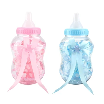 

30pcs/Pack Cute Feeding Bottle Shape Candy Boxes For Event Christening Party DIY Decoration Plastic Candy Storage Bottle Box