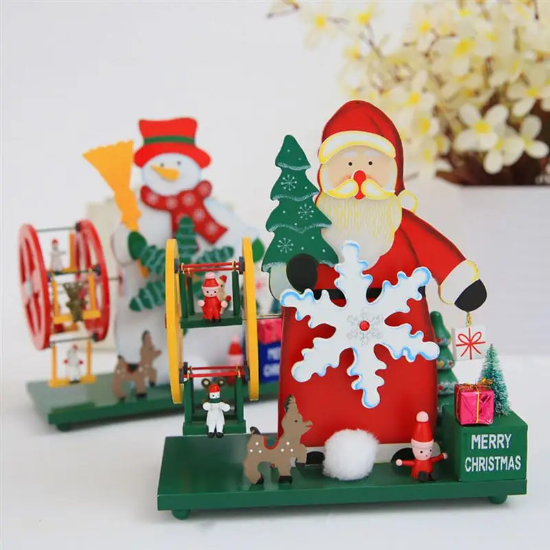 Sky Wheel Shaped Wooden Desktop Ornament Christmas Tree Shape Music Box Christmas Decorations For Home(Snowman /Santa Claus)
Sky Wheel Shaped Wooden Desktop Ornament Christmas Tree Shape Music Box Christmas Decorations For Home(Snowman /Santa Claus)
