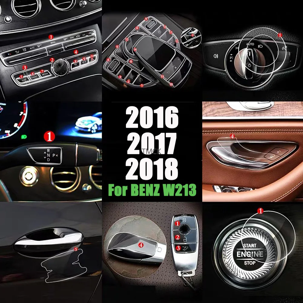 Для Mercedes Benz E Class W213 E200 E260 E300 E320 E350 2016-2018 центральная консоль мышь дверная ручка