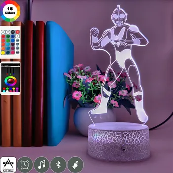 App Control Cartoon Cosmic Superman ULTRAMAN 3d Led Night Light 7 Colors Changing for Children Brithday Holiday Gift Table Lamp
App Control Cartoon Cosmic Superman ULTRAMAN 3d Led Night Light 7 Colors Changing for Children Brithday Holiday Gift Table Lamp