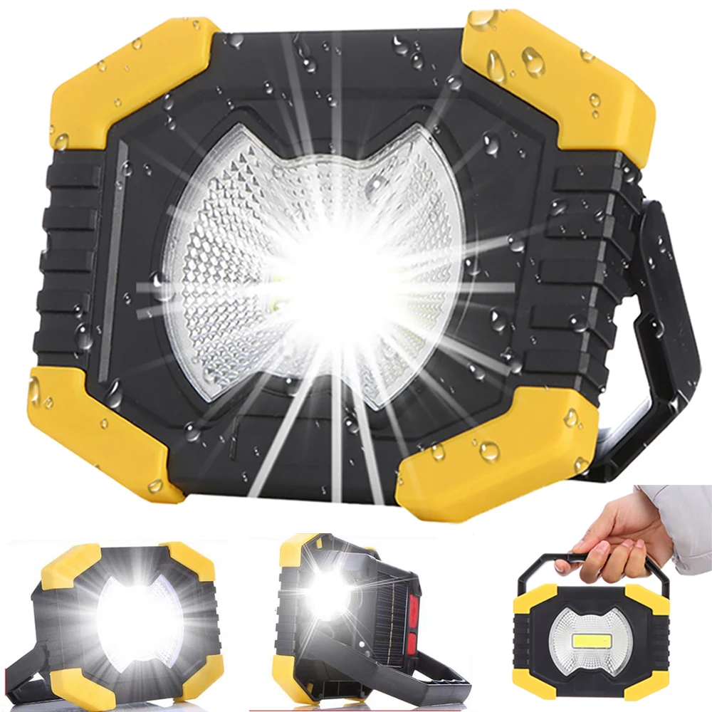 Led Portable Spotlight Solar Work Light Lanterns With Built-in Battery Spotlighting Rechargeable for Outdoor Camping Hiking
Led Portable Spotlight Solar Work Light Lanterns With Built-in Battery Spotlighting Rechargeable for Outdoor Camping Hiking