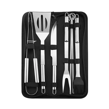 Stainless Steel BBQ Barbecue Tools Set Kit Grill Cookware Utensils with Storage Case YU-Home
Stainless Steel BBQ Barbecue Tools Set Kit Grill Cookware Utensils with Storage Case YU-Home