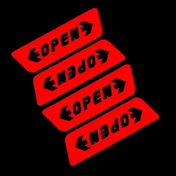 4Pcs/set Car Door Stickers Universal Safety Warning Mark OPEN High Reflective Tape Motorcycle Bike Helmet Sticker
4Pcs/set Car Door Stickers Universal Safety Warning Mark OPEN High Reflective Tape Motorcycle Bike Helmet Sticker