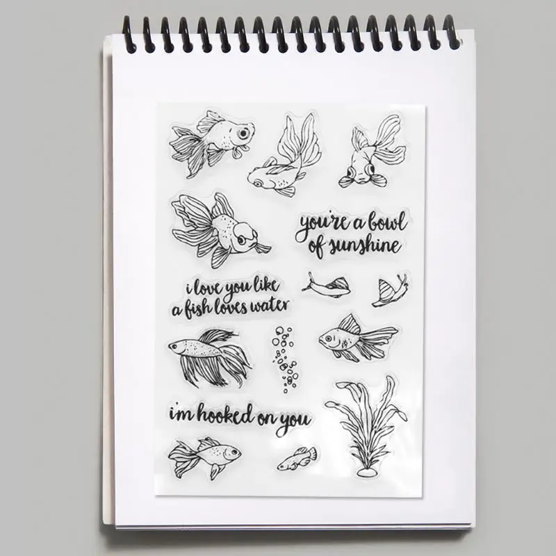 1 Set Fish Shaped Cutting Dies and Seal Stamp Goldfish DIY Scrapbooking Embossing Greeting Card Crafts Decorations 
1 Set Fish Shaped Cutting Dies and Seal Stamp Goldfish DIY Scrapbooking Embossing Greeting Card Crafts Decorations