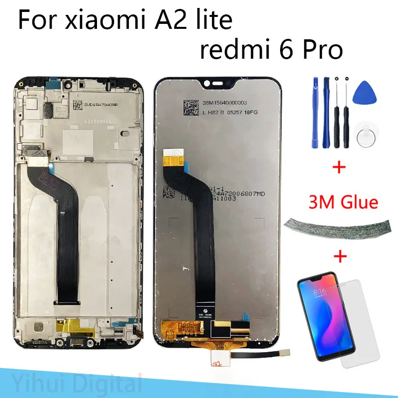 Original 5.84'' Display Replacement For Xiaomi Mi A2 LITE LCD Redmi 6 Pro Display Touch Screen Digitizer Assembly Service pack
Original 5.84'' Display Replacement For Xiaomi Mi A2 LITE LCD Redmi 6 Pro Display Touch Screen Digitizer Assembly Service pack