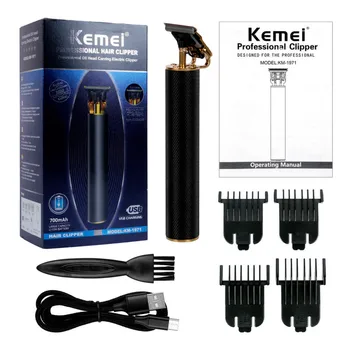 Kemei USB Pro Li T-Outliner Skeleton Heavy Hitter Cordless Trimmer Men 0mm Baldheaded Hair Clipper Finish Hair Cutting Machine
Kemei USB Pro Li T-Outliner Skeleton Heavy Hitter Cordless Trimmer Men 0mm Baldheaded Hair Clipper Finish Hair Cutting Machine