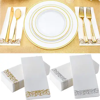 50pcs/pack Napkins Hand Towels DIY Airlaid Party Restaurant Paper Napkin Hotel Wedding Decorative Guest Towel Accessories 
50pcs/pack Napkins Hand Towels DIY Airlaid Party Restaurant Paper Napkin Hotel Wedding Decorative Guest Towel Accessories