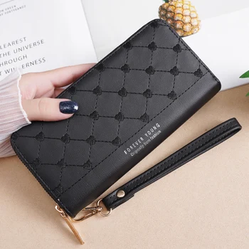 Long style wallet with PU embroidery thread ladies holding a wallet with multi-card position fashion versatile mobile phone bag
Long style wallet with PU embroidery thread ladies holding a wallet with multi-card position fashion versatile mobile phone bag