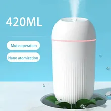420ML Large Capacity Silent Air Humidifier Colorful Night Light USB Plug Aroma Diffuser Continuous/Intermittent Mode Fine Spray
420ML Large Capacity Silent Air Humidifier Colorful Night Light USB Plug Aroma Diffuser Continuous/Intermittent Mode Fine Spray