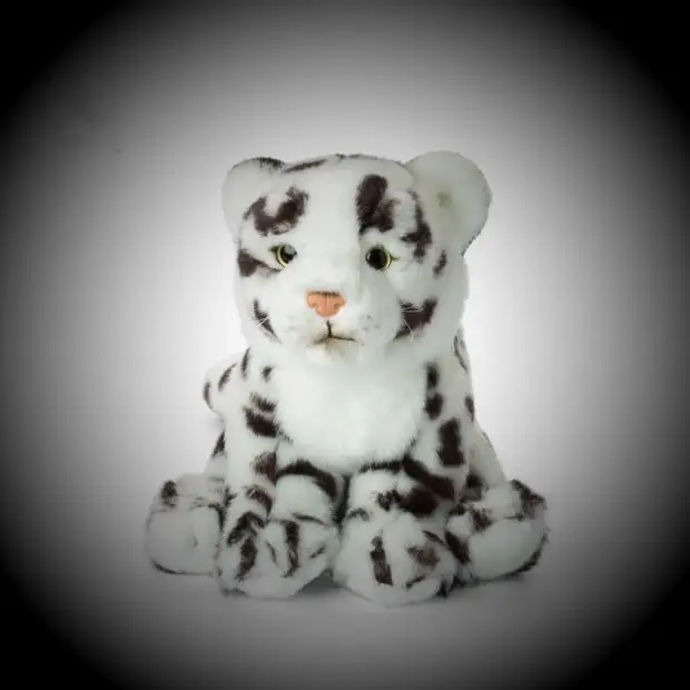 Фото 2019 сидящий Снежный леопард Плюшевые игрушки Моделирование гигантский кальмар
