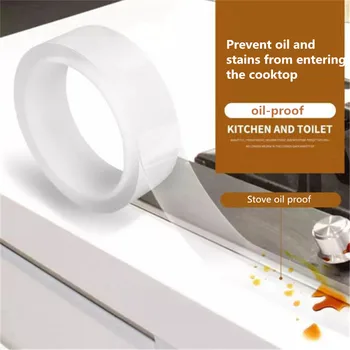 Kitchen Sink Waterproof Mildew Strong Self-adhesive Transparent Tape Bathroom Bathroom Gap Strip Self-adhesive Pool Water Seal
Kitchen Sink Waterproof Mildew Strong Self-adhesive Transparent Tape Bathroom Bathroom Gap Strip Self-adhesive Pool Water Seal