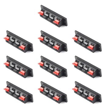 Artudatech 10Pcs 4 Way Amplifier Speaker Terminal Strip Block Push Release Connector Plate
Artudatech 10Pcs 4 Way Amplifier Speaker Terminal Strip Block Push Release Connector Plate
