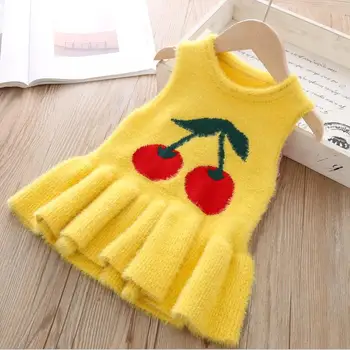 autumn winter Cherry Knitted Girls Dress Sweater Toddler Kid Baby Winter Long Sleeve Cute Princess Party Dress Outfit
autumn winter Cherry Knitted Girls Dress Sweater Toddler Kid Baby Winter Long Sleeve Cute Princess Party Dress Outfit