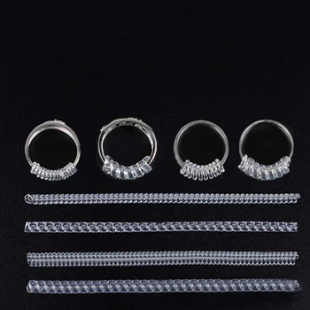 12pcs Invisible Resizing Tools Spring Transparent Ring Size Adjuster Practical DIY Jewelry Reducer Spiral Design Guard Tightener
12pcs Invisible Resizing Tools Spring Transparent Ring Size Adjuster Practical DIY Jewelry Reducer Spiral Design Guard Tightener